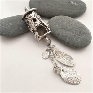 Silverclay Jewellery - Beautiful Birdhouse Charm or Pendant