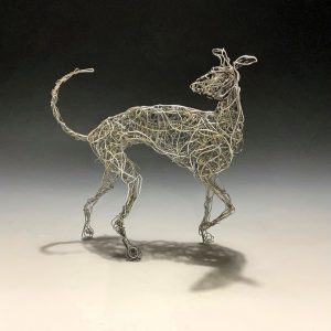 Wire Sculpture - Small Dogs in 3D
