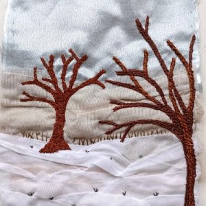 Hand Embroidery + Textile Winter Landscapes