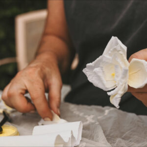 Paper Flower Making - Rose