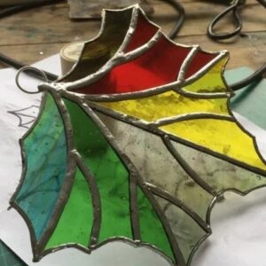 Stained Glass - Beautiful Copper Foil Leaf Decorations