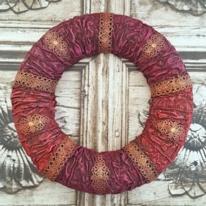Fabric Sculpture - Christmas Wreath