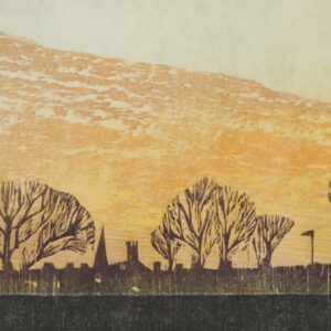 Autumnal Skies in Woodcut