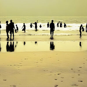 Painting Beach Scenes with figures - Watercolour