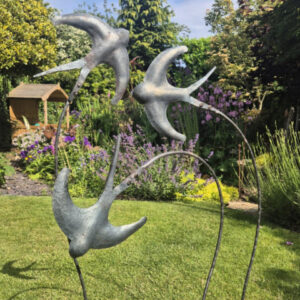 Blacksmithing -Swallow Sculptures