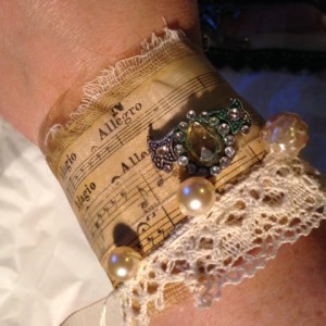 Fabric + Paper Collage