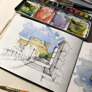 Developing Line + Wash Techniques - Light + Shade