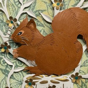 Contemporary Papercutting - Squirrel