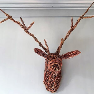 Festive Willow Stags Head