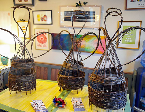 Willow angel sculptures