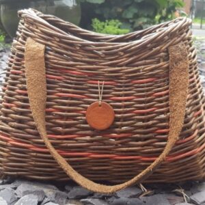 Willow Handbag with Leather Handle