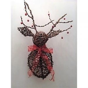 Willow Sculpture - Faux Taxidermy - Stag's Head